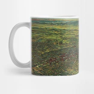 Vintage Map of Los Angeles, California and Santa Ana River Mug